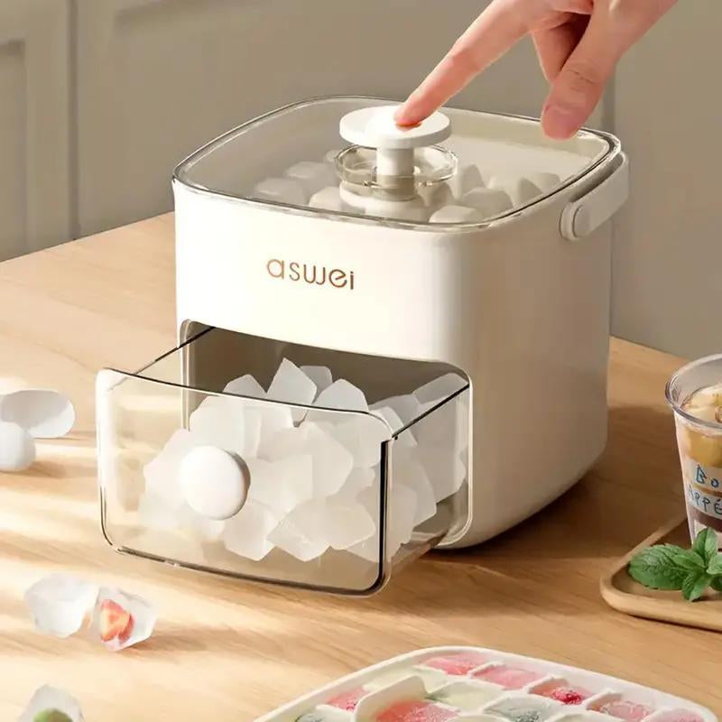 Ice Cube Maker, Double Layer Ice Cube Tray with Lid, Ice Tray for Freezer, Kitchen Gadgets, Household Appliance Parts & Accessories, Kitchen Accessories, Home Essentials Kitchen Essentials