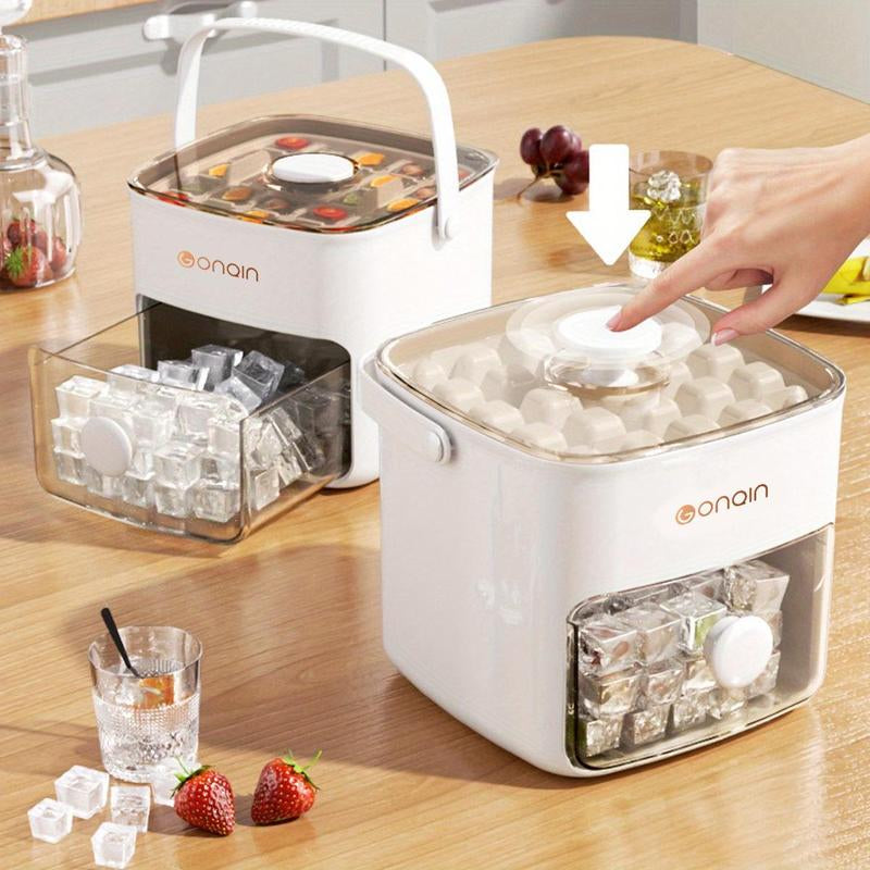 Ice Cube Maker, Double Layer Ice Cube Tray with Lid, Ice Tray for Freezer, Kitchen Gadgets, Household Appliance Parts & Accessories, Kitchen Accessories, Home Essentials Kitchen Essentials