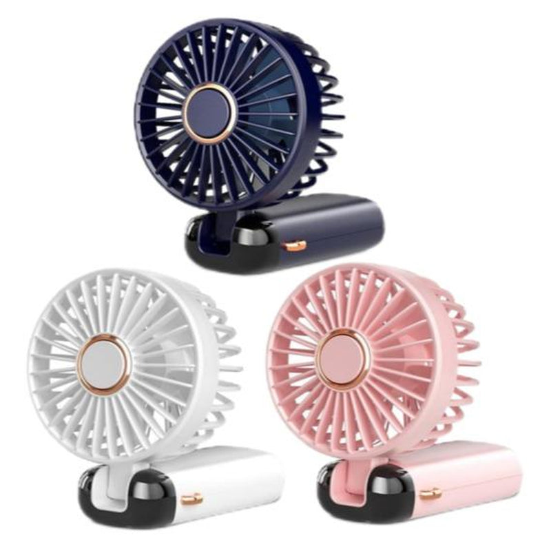 Summer Gift-Koonie Portable Handheld Fan, Battery Operated Fan with Base, 8 Hours, Digital Display, 5 Speeds, 90° Ajustable, Rechargeable Mini Fan for Outdoor Indoor