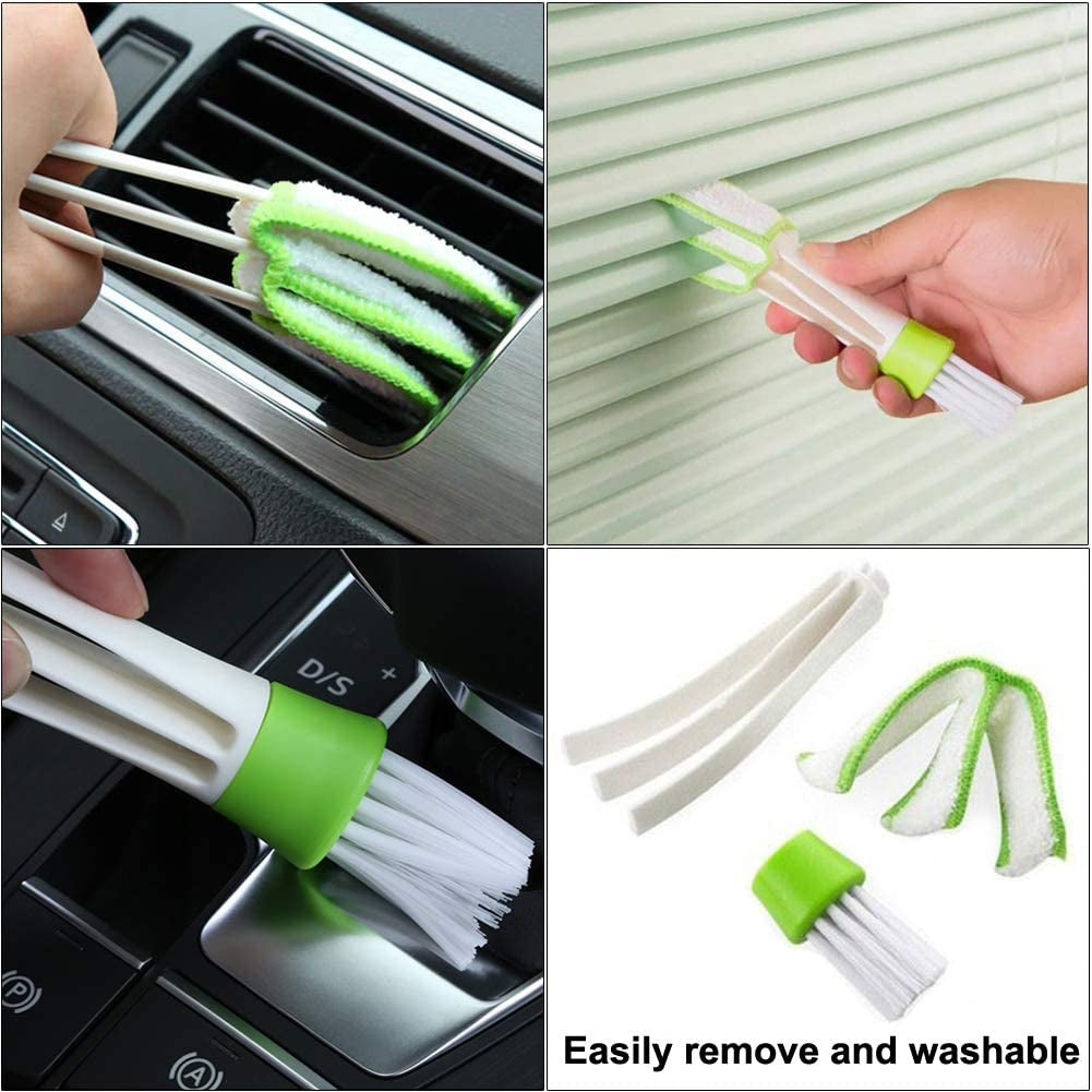 5Pcs Crevice Cleaning Brush Set for Grout, Small Spaces, Windows & Bottles - Tile, Gap & Corner Cleaning Brushes for Bathroom, Kitchen & Home