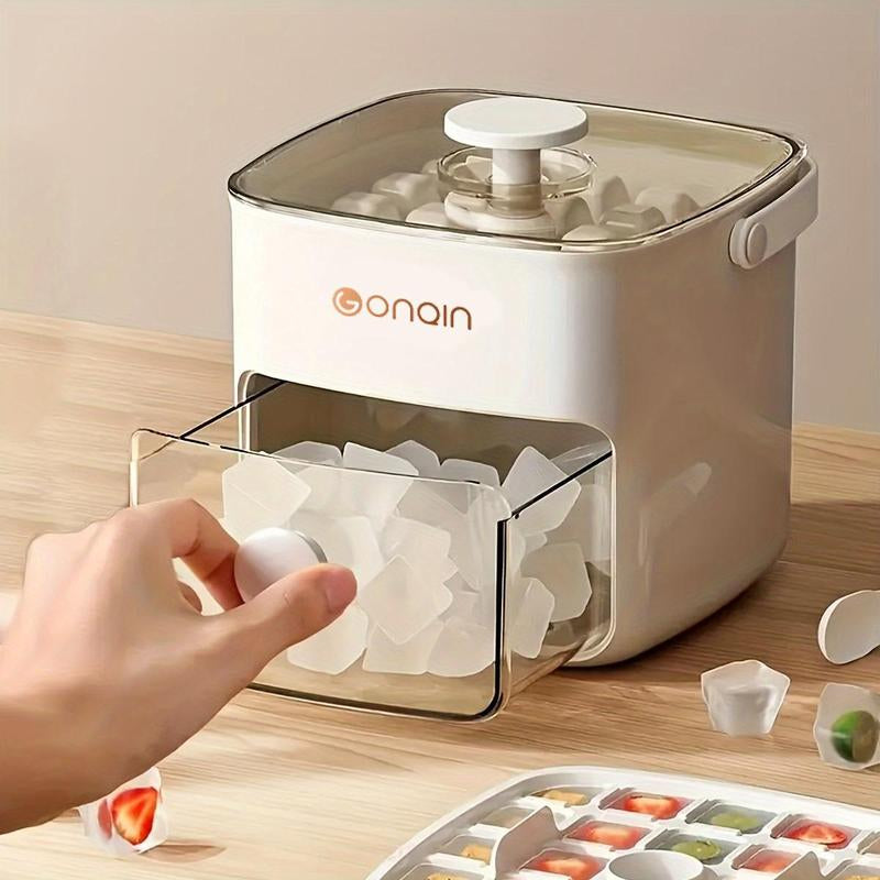 Ice Cube Maker, Double Layer Ice Cube Tray with Lid, Ice Tray for Freezer, Kitchen Gadgets, Household Appliance Parts & Accessories, Kitchen Accessories, Home Essentials Kitchen Essentials