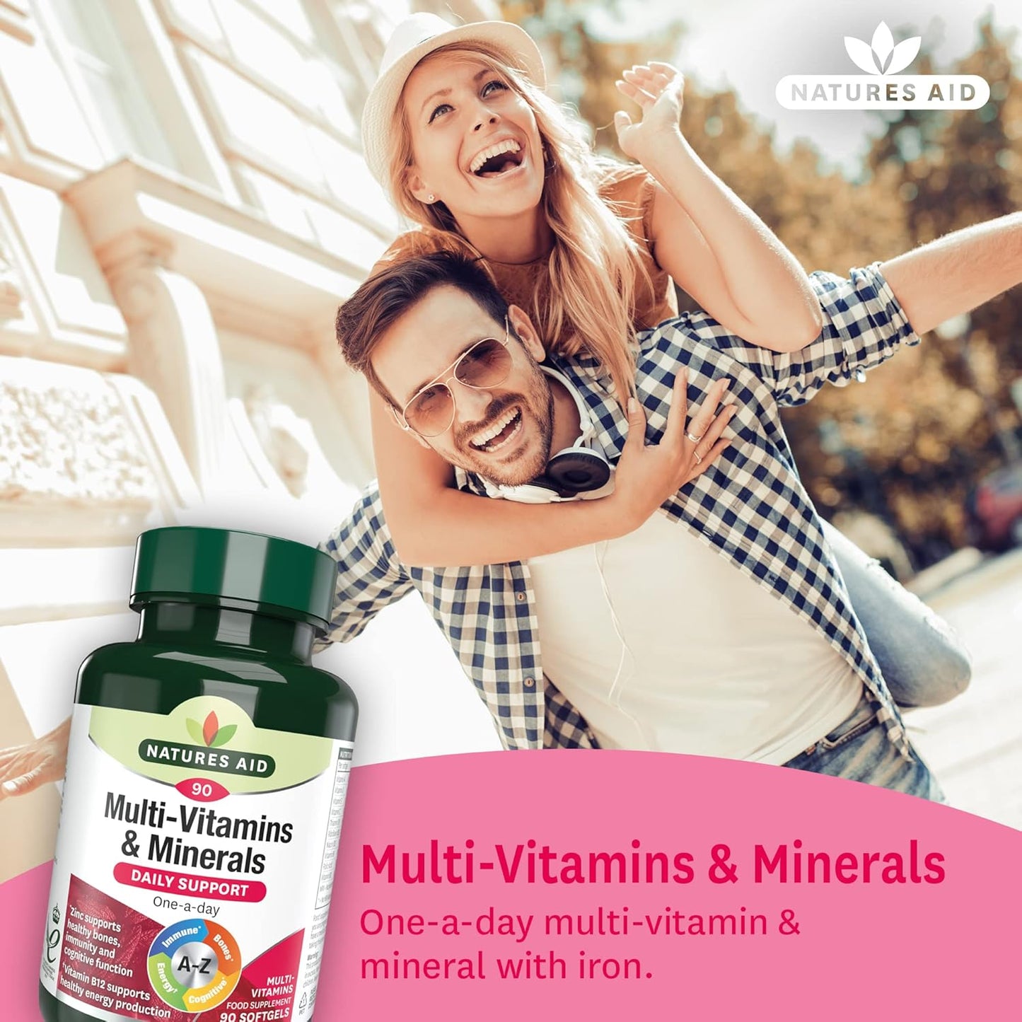 Multivitamins & Minerals with Iron – High Strength One-A-Day Multi-Vitamin Formula – Supports Energy, Immunity & Bone Health – Non-Gmo, Gluten-Free – 90 Easy-Swallow Softgel Capsules