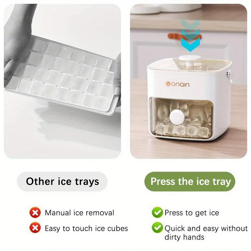 Ice Cube Maker, Double Layer Ice Cube Tray with Lid, Ice Tray for Freezer, Kitchen Gadgets, Household Appliance Parts & Accessories, Kitchen Accessories, Home Essentials Kitchen Essentials