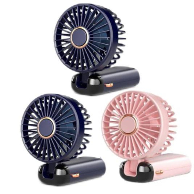Summer Gift-Koonie Portable Handheld Fan, Battery Operated Fan with Base, 8 Hours, Digital Display, 5 Speeds, 90° Ajustable, Rechargeable Mini Fan for Outdoor Indoor