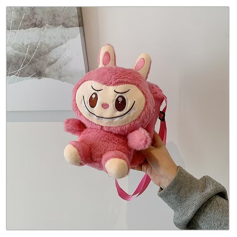 2025 Labubu the Monsters Soft Shoulder Plush Phone Bag Crossbody Bag Coins Bag