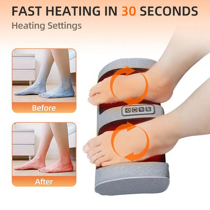 Leg Massager with Heating Portable Foot Massager Finger-Pressing Deep Kneading Therapy, Healthy Feet, Relaxing Home or Office Using Electric Massager 110V Voltage to Give Parents Gifts at Christmas. Foot Massager