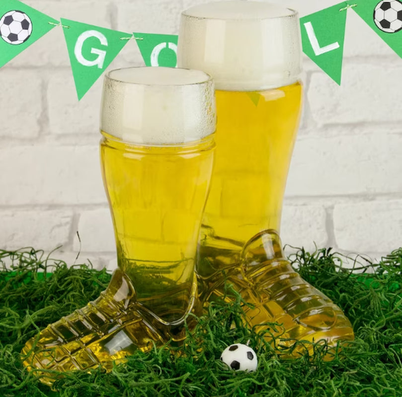 Beer Glass 0.3 L Football Rugby Boot Soccer Shoe Pint Tankard Stein Cider