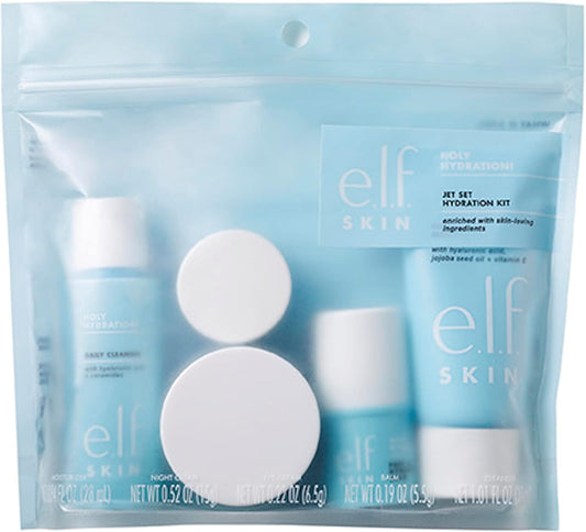 SKIN Jet Set Hydration Kit, Travel Friendly Hydrating Skincare Set, Face Cleanser, Balm, Moisturiser, Eye Cream and Night Cream, Vegan and Cruelty-Free