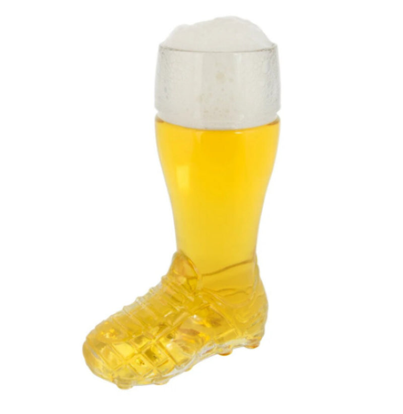 Beer Glass 0.3 L Football Rugby Boot Soccer Shoe Pint Tankard Stein Cider