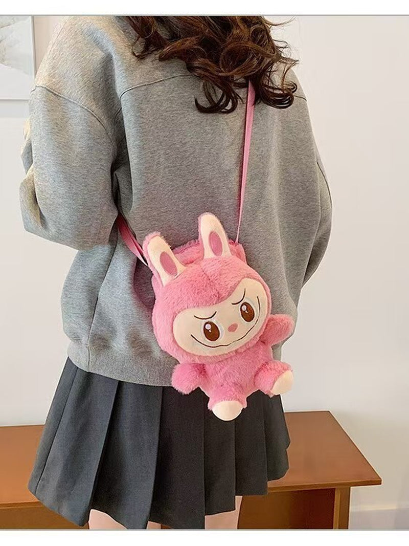 2025 Labubu the Monsters Soft Shoulder Plush Phone Bag Crossbody Bag Coins Bag
