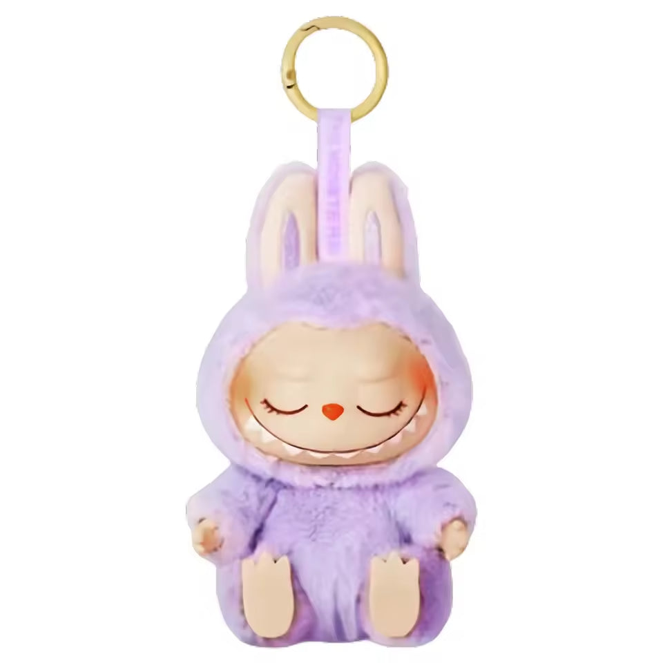 LABUBU the Monsters Etciting Macaron Plush Dolls Key Chain Toy Blind Gifts UK