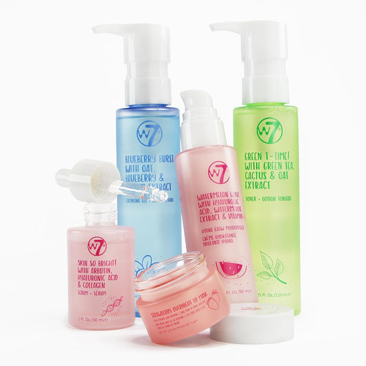 Self Care Skincare Set | Face Cleanser, Toner, Serum, Moisturiser & Lip Mask | Complete Daily Face Routine | Full Size, Long Lasting Products to Use at Home