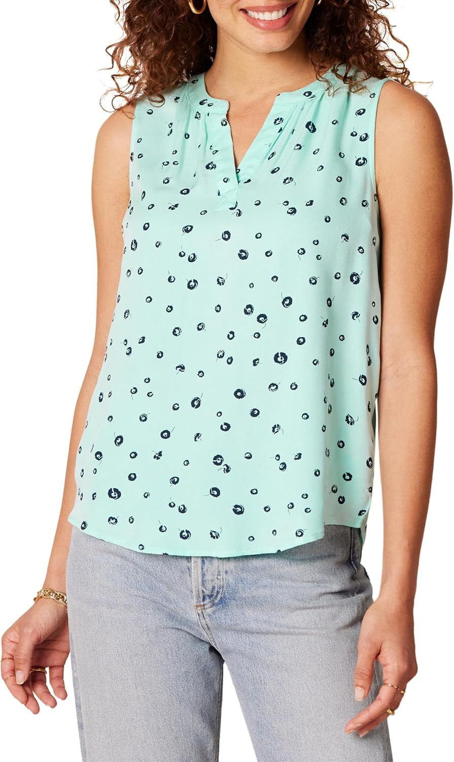 Women'S Sleeveless Woven Shirt