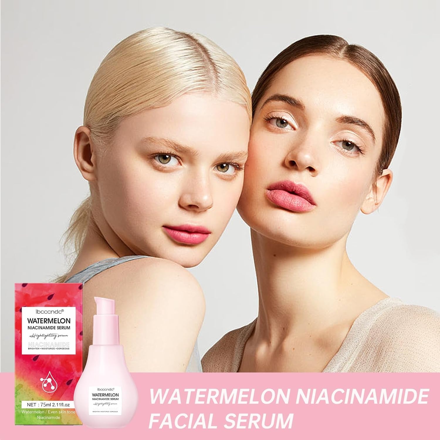 Watermelon Glow Toner, Niacinamide Watermelon Dew Drops for Skincare, Watermelon Pore Tight Serum to Deep Hydration Moisturizing