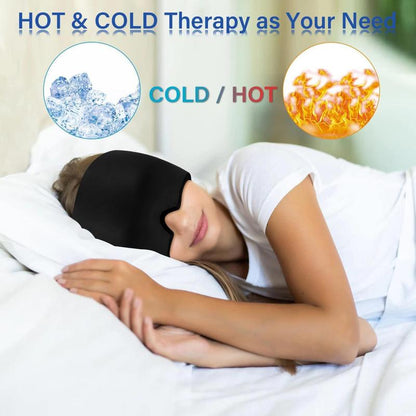 Migraine Headache Relief Cap, Gel Lce Head Wrap for Tension and Stress Relief.Suitable for Home Breaks, before Sleep, Office