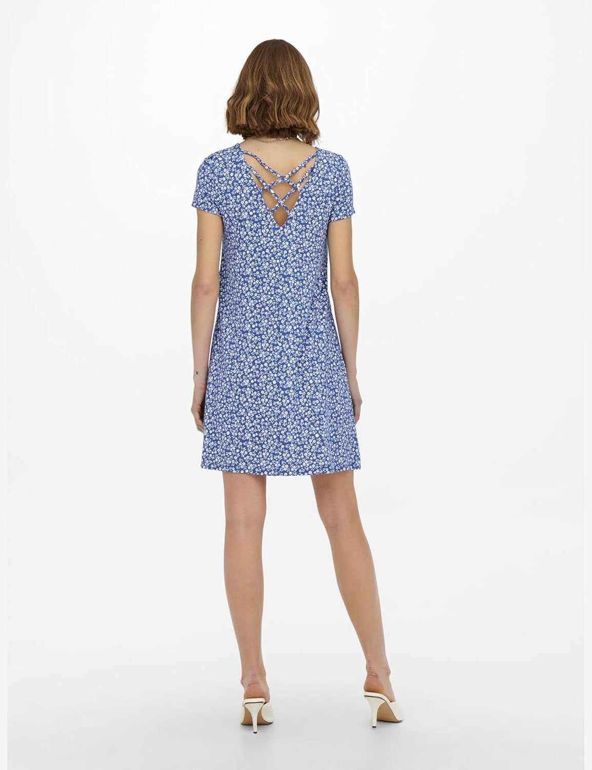 Women'S Onlbera Back Lace up S/S Dress JRS Noos