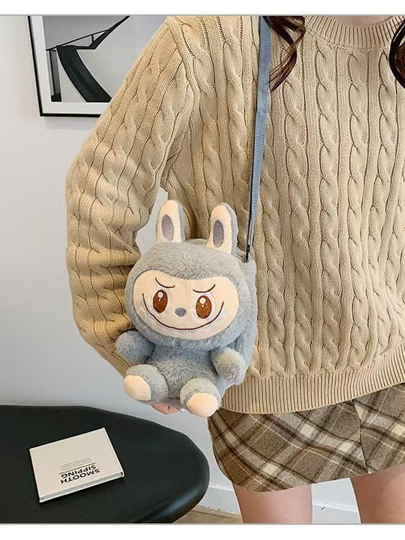 2025 Labubu the Monsters Soft Shoulder Plush Phone Bag Crossbody Bag Coins Bag