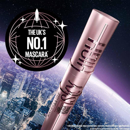 New York Lash Sensational Sky High Mascara, Volumising & Lengthening Mascara, Washable Flake-Free Formula Infused with Bamboo Extract & Fibres, 7 Ml, Shade: 01, Very Black