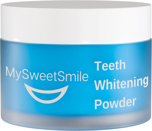 Dentist-Approved Teeth Whitening Powder - Indybest Award-Winner - Enamel-Safe & Sensitivity-Free - Cool Mint Flavour - Removes Years of Stains - 6 Month Teeth Whitener Supply