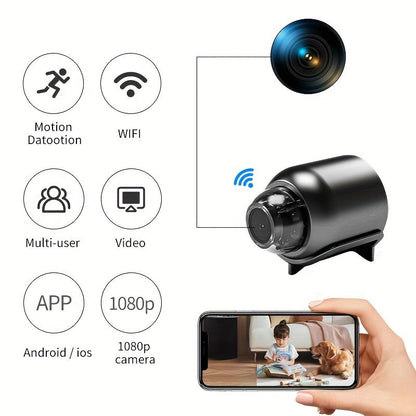 Compact X5 Camera - Wireless IP Security Surveillance with Motion Detection, Multi-User Sharing, USB Powered, 720P HD for Home & Office Safety, Compatible with Smartphones, Camera Wireless