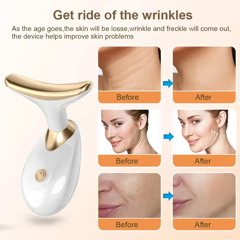 Facial Massager Neck Face Lifting Machine Anti-Aging Facial Massager Neck Face Lifting Device Anti-Wrinkle Double Chin Remover