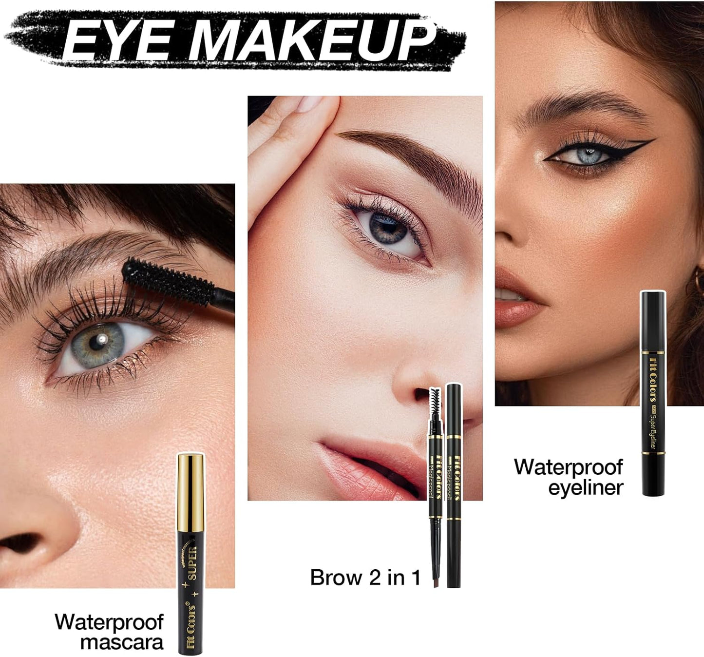 All in One Makeup Set, Cosmetic Make up Starter Kit with Storage Bag Portable Travel Make up Palette Eyeshadow Foundation Lip Gloss Makeup Gift Set for Teenage & Adults(Kit A001)