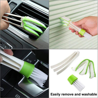 5Pcs Crevice Cleaning Brush Set for Grout, Small Spaces, Windows & Bottles - Tile, Gap & Corner Cleaning Brushes for Bathroom, Kitchen & Home