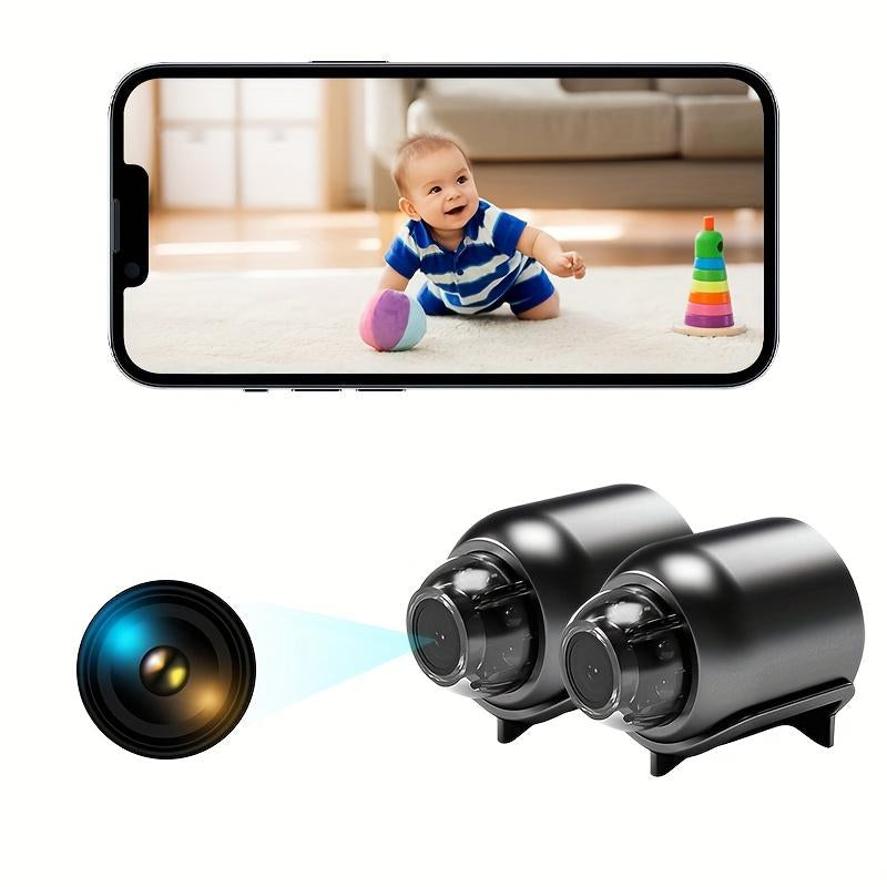 Compact X5 Camera - Wireless IP Security Surveillance with Motion Detection, Multi-User Sharing, USB Powered, 720P HD for Home & Office Safety, Compatible with Smartphones, Camera Wireless