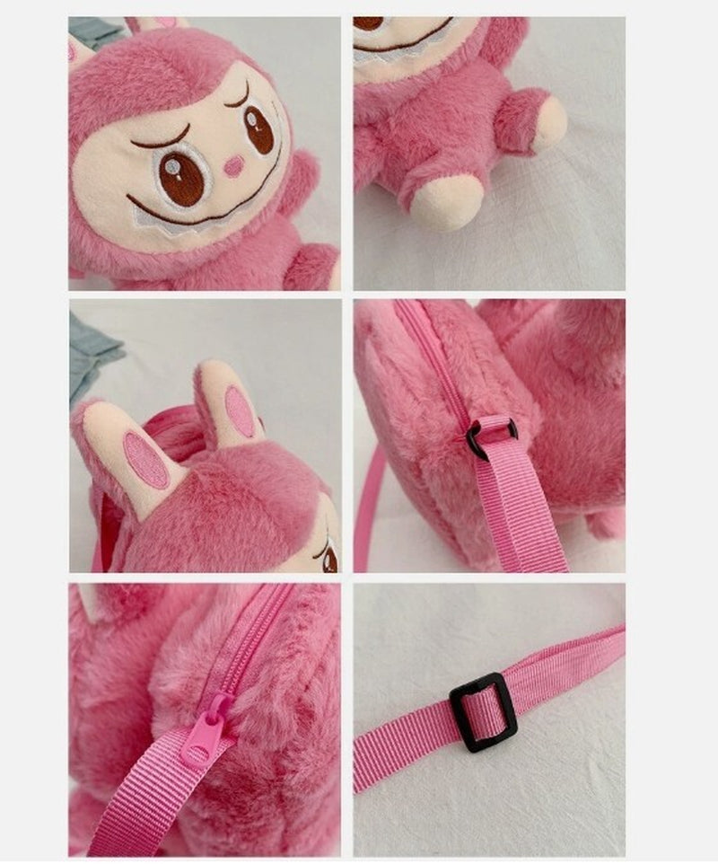 2025 Labubu the Monsters Soft Shoulder Plush Phone Bag Crossbody Bag Coins Bag