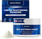 Teeth Whitening Powder - Dentist-Approved & Enamel-Safe | 6 Month Supply | Tea, Coffee, Wine & Smoking Stain Remover | Non-Sensitive Formula | Peroxide-Free | HAP, Baking Soda & Xylitol
