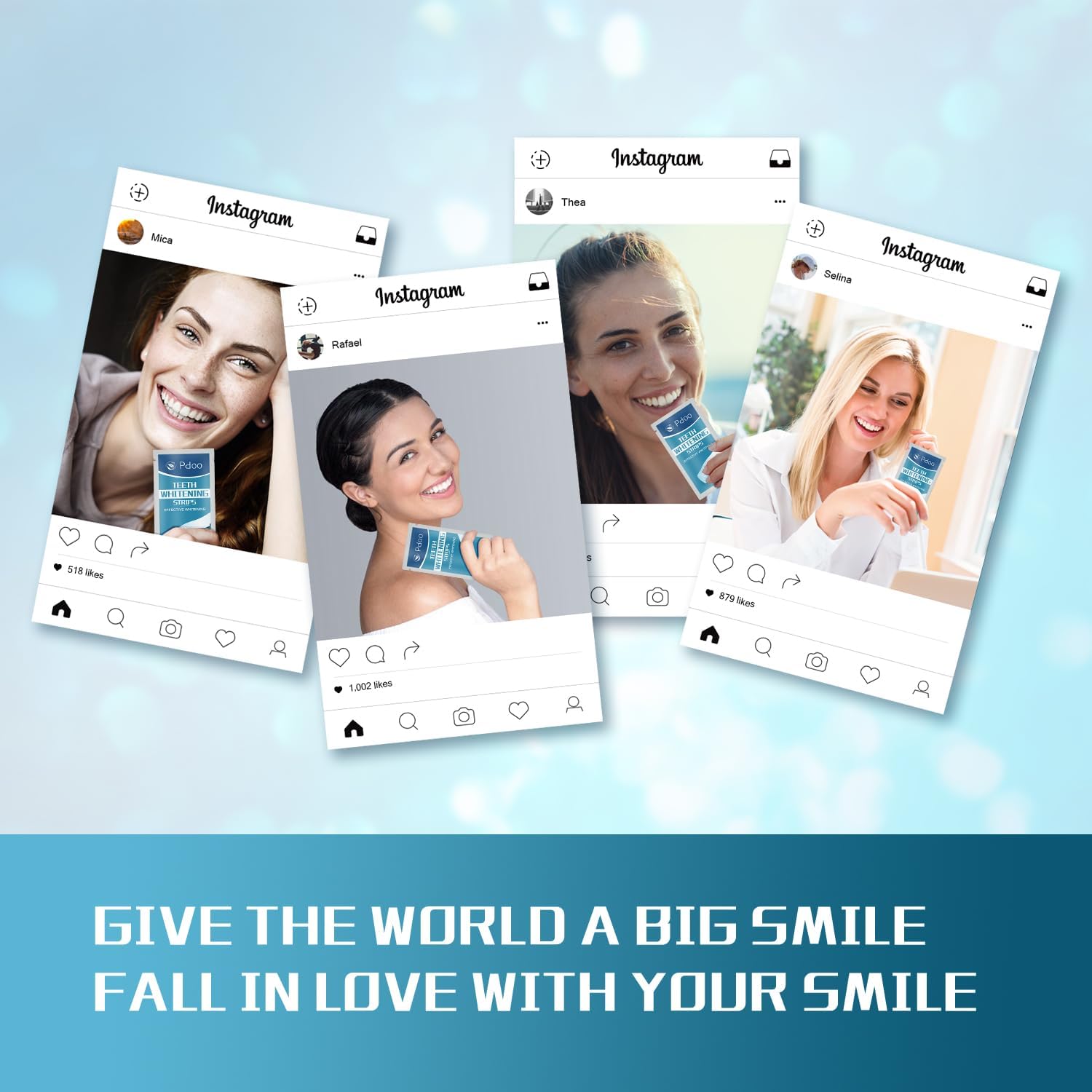 Teeth Whitening Strip - Whitening Strips for Sensitive People, Fast Remove Smoking, Coffee, Wine Stains, Teeth Brightening Kit Pack of 28 Non-Slip Strips