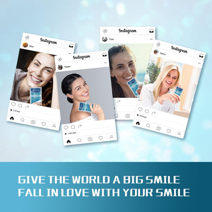 Teeth Whitening Strip - Whitening Strips for Sensitive People, Fast Remove Smoking, Coffee, Wine Stains, Teeth Brightening Kit Pack of 28 Non-Slip Strips