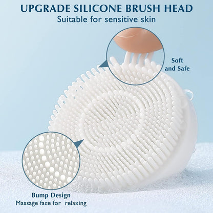 Facial Rotating Brush Face Cleansing: 7 in 1 Electric Exfoliator Rotating Cleanser Waterproof Gentle Exfoliating, Deep Face Scrubbing Skin Care Suitable for Most People Set