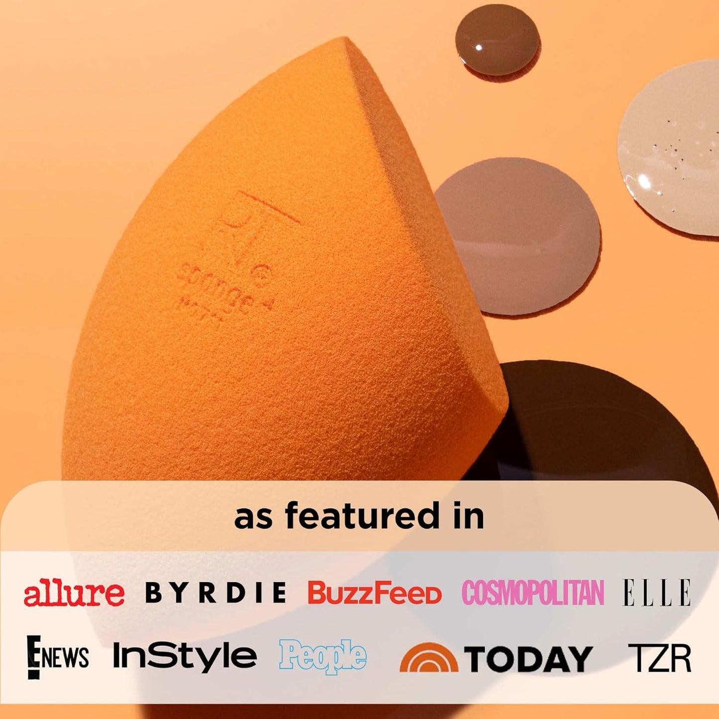 Everyday Essentials + Makeup Sponge Kit, 4 Makeup Brushes and 2 Makeup Blender Sponges,Blush, Bronzer, Eyeshadow, and Powder, Synthetic Bristles, Cruelty-Free, 6 Piece Set
