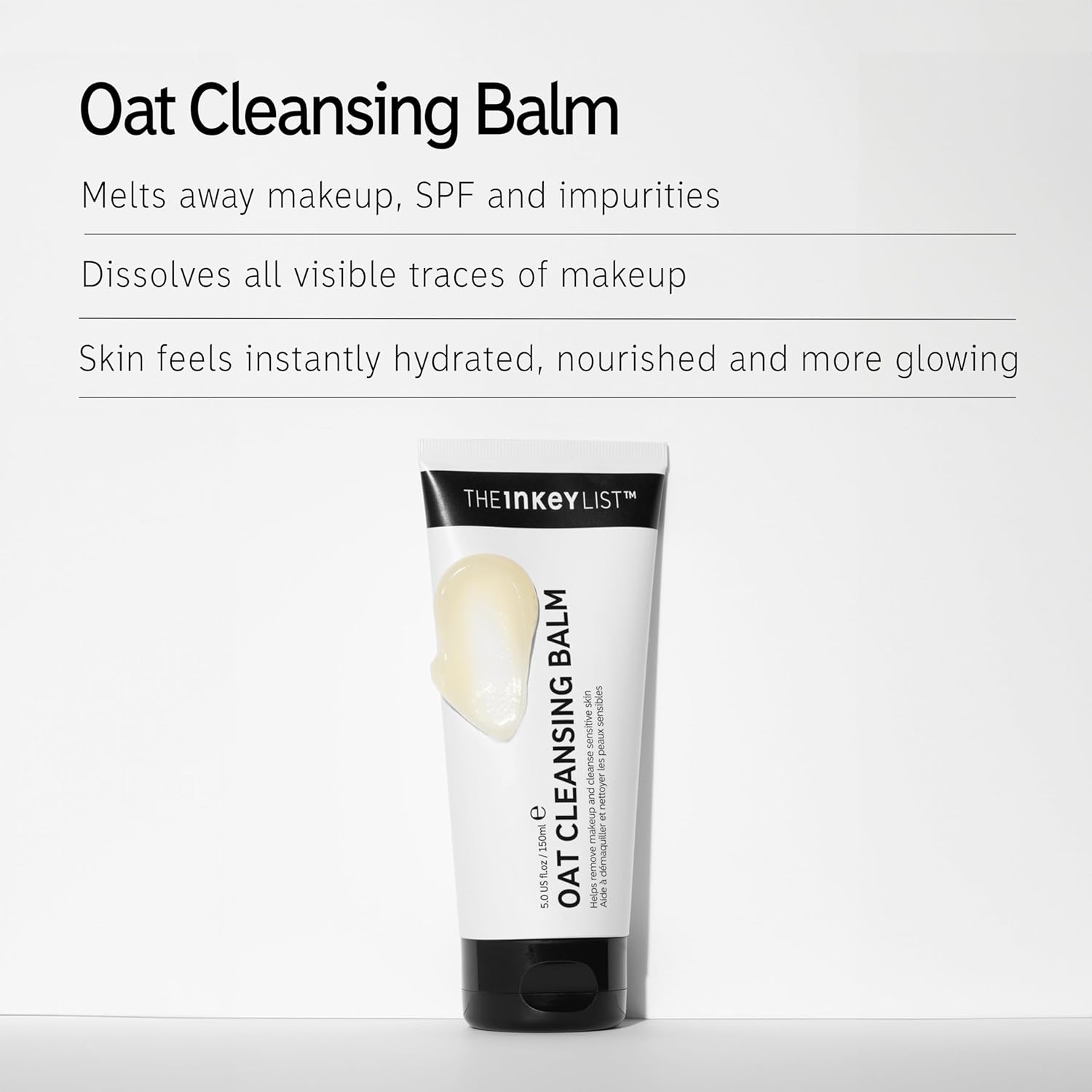 Oat Cleansing Balm 150Ml, Dissolves Makeup, Nourishing Skincare, Gentle Cleanser, Vegan Friendly, Suitable for All Skin Types