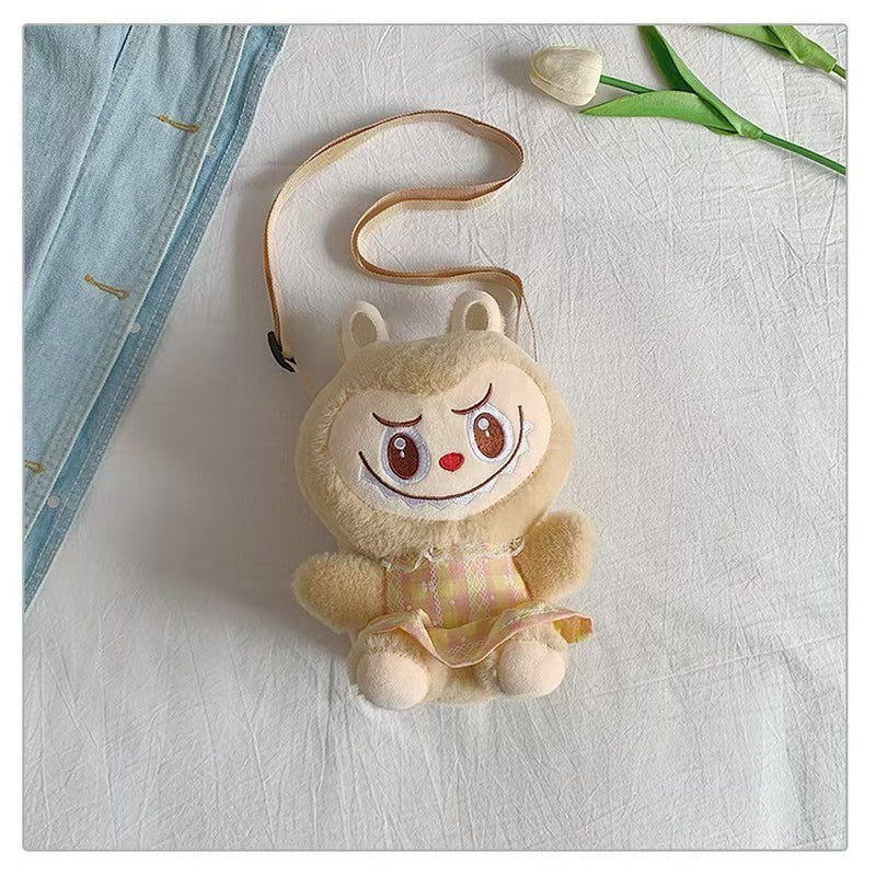 2025 Labubu the Monsters Soft Shoulder Plush Phone Bag Crossbody Bag Coins Bag
