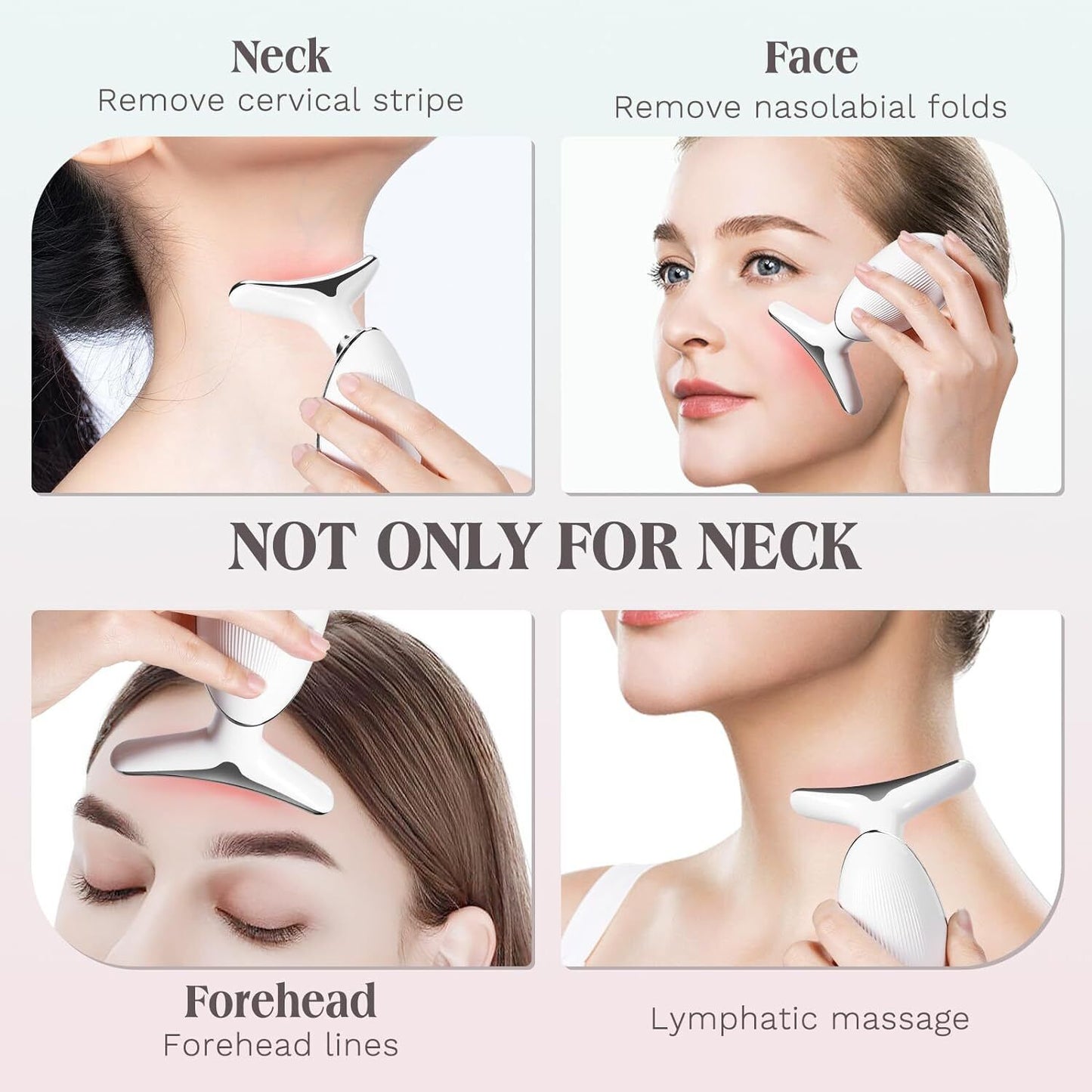 7 Colours Neck Face Lifting Massager Skin Tighten Device LED anti Wrinkle Beauty