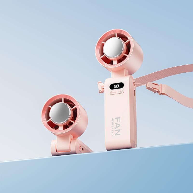 Coolhill 2025 Upgrade Portable Handheld Fan Cooling , Foldable Fan for Summer, 199 Adjustable Level Electric Fans