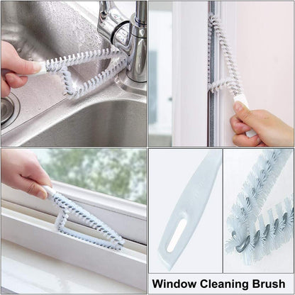 5Pcs Crevice Cleaning Brush Set for Grout, Small Spaces, Windows & Bottles - Tile, Gap & Corner Cleaning Brushes for Bathroom, Kitchen & Home