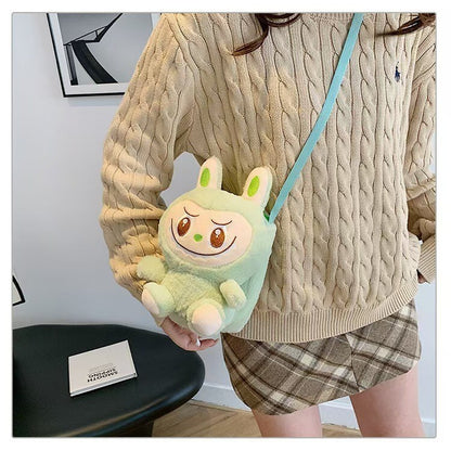 2025 Labubu the Monsters Soft Shoulder Plush Phone Bag Crossbody Bag Coins Bag