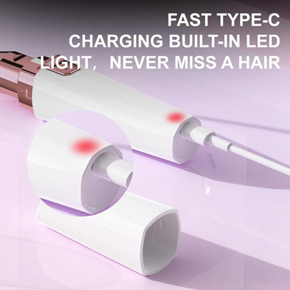 2-In-1 Facial Hair Remover & Eyebrow Trimmer with LED Light – Rechargeable, Flawless Brows & Smooth Skin On-The-Go! Portable & Gentle for Sensitive Skin! #Beauty Tool #Grooming Essentials