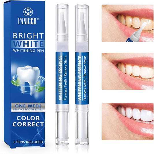 2 Pcs Teeth Whitening Pen - Gentle, Fast & Effective Tooth Stain Removal