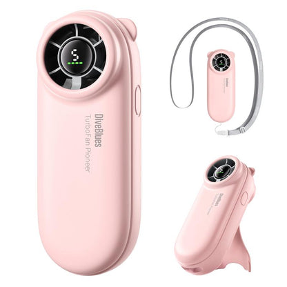 Turbobear Mini Handheld Fan- Turbo Power High Speed Air, Ultra-Light Portable Hand Fans, 5 Gear Cooling, Rechargeable Battery Powered, Pocket Cute Small Fan Travel Essentials Gifts Women