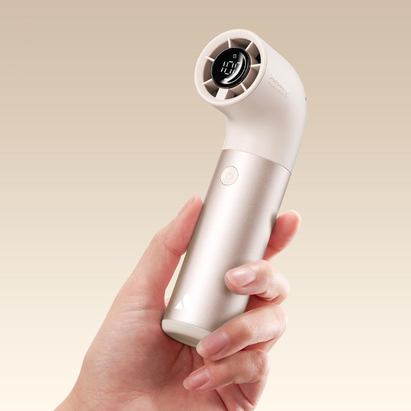 【Outdoorfun】 Aecooly Portable Handheld Fan, Powerful Turbo Mini Fan, 19000 RPM High Speed Aero Ultra, 15H Max Cooling Time, 7 Speeds Aluminum Case, Pocket Rechargeable Personal Small Travel Gifts for Women