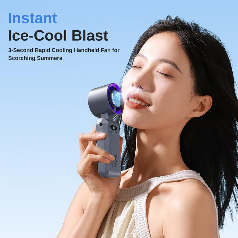 Coolhill 2025 Upgrade Portable Handheld Fan Cooling , Foldable Fan for Summer, 199 Adjustable Level Electric Fans