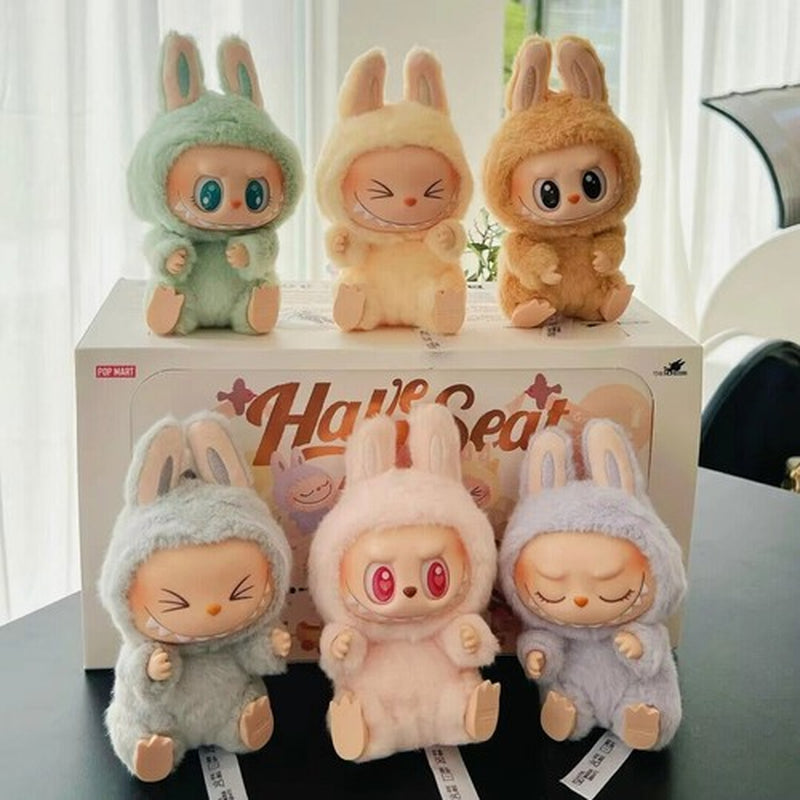 POP MART Labubu the Monsters Have a Seat Plush Doll Hot Figure Toy Keychain UK