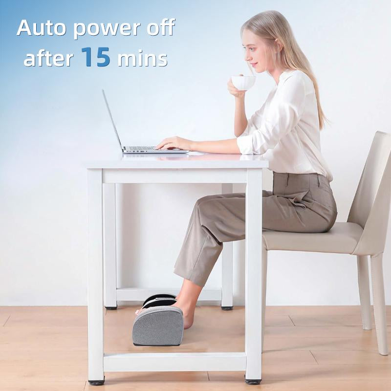 Leg Massager with Heating Portable Foot Massager Finger-Pressing Deep Kneading Therapy, Healthy Feet, Relaxing Home or Office Using Electric Massager 110V Voltage to Give Parents Gifts at Christmas. Foot Massager