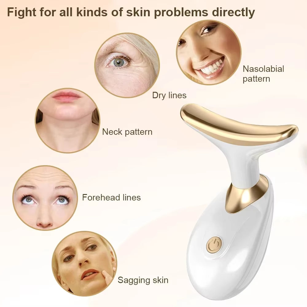 Facial Massager Neck Face Lifting Machine Anti-Aging Facial Massager Neck Face Lifting Device Anti-Wrinkle Double Chin Remover