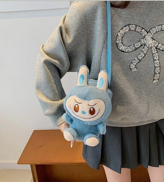 2025 Labubu the Monsters Soft Shoulder Plush Phone Bag Crossbody Bag Coins Bag