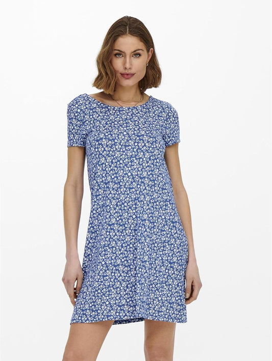 Women'S Onlbera Back Lace up S/S Dress JRS Noos